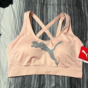 Puma Women's Blush Pink Sports Bra